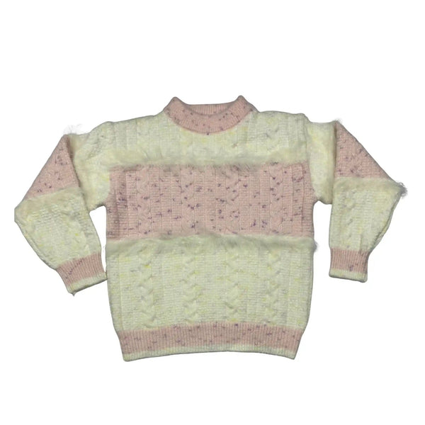 Imported Kids Winter Sweater (Soft Fur Panel Knit) – Ages 4–8 – 3 Colors second image